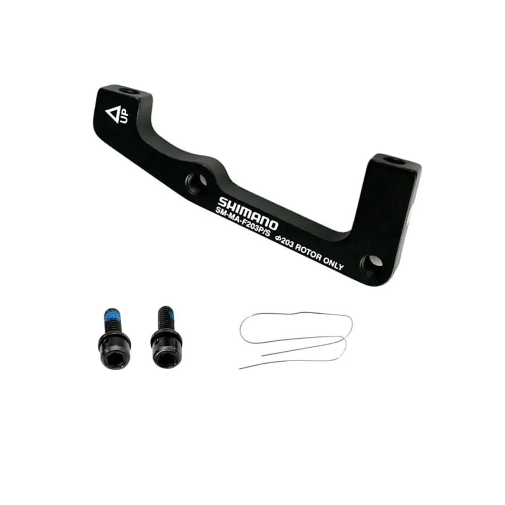 Adapter zacisku przedniego PM/IS SHIMANO SM-MA-F203P/S Tarcza 203 mm (+43 mm)