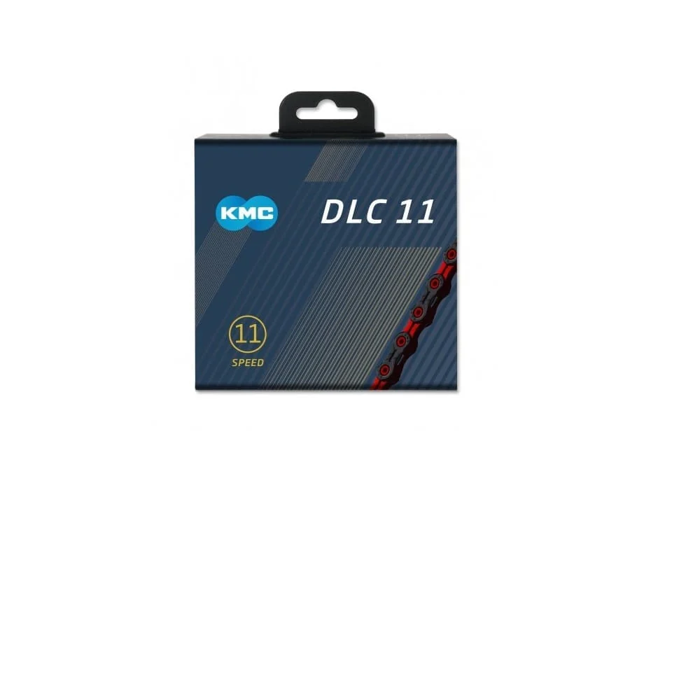 Łńcuch 11V KMC DLC11 czarny/czerwony