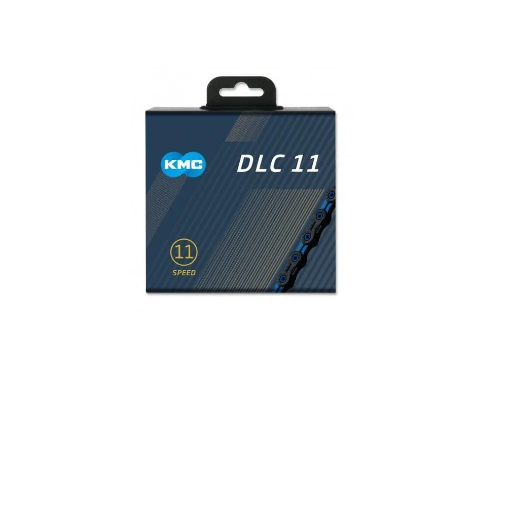 Łńcuch 11V KMC DLC11 czarny/niebieski