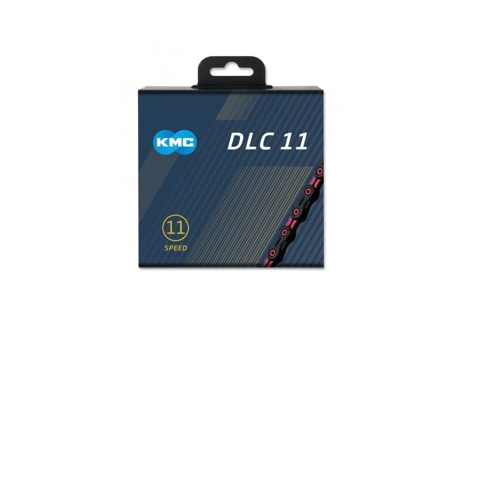 Łńcuch 11V KMC DLC11 czarny/różowy