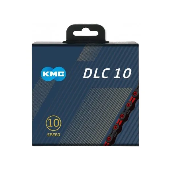 Łńcuch KMC DLC10 10V czarny/czerwony
