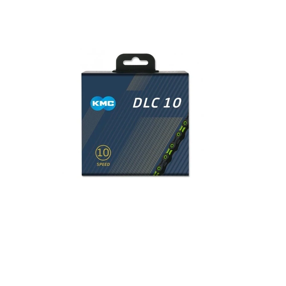 Łńcuch KMC DLC10 10V czarny/zielony