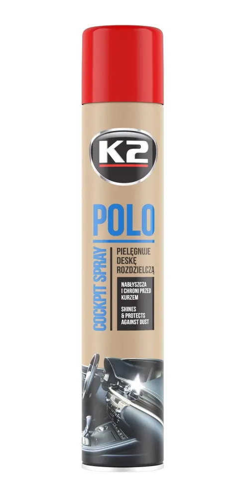 Spray do kokpitu i tworzyw sztucznych K2 POLO COCKPIT TRUSKAWKA 750 ML