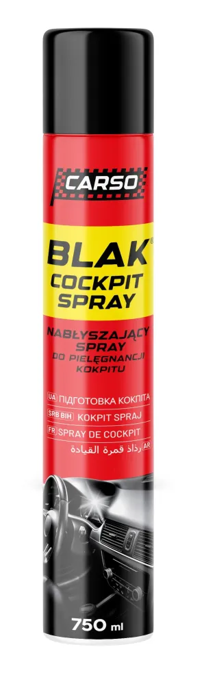 Spray do nabłyszczania kokpitu i plastików Blak New Car 750ml