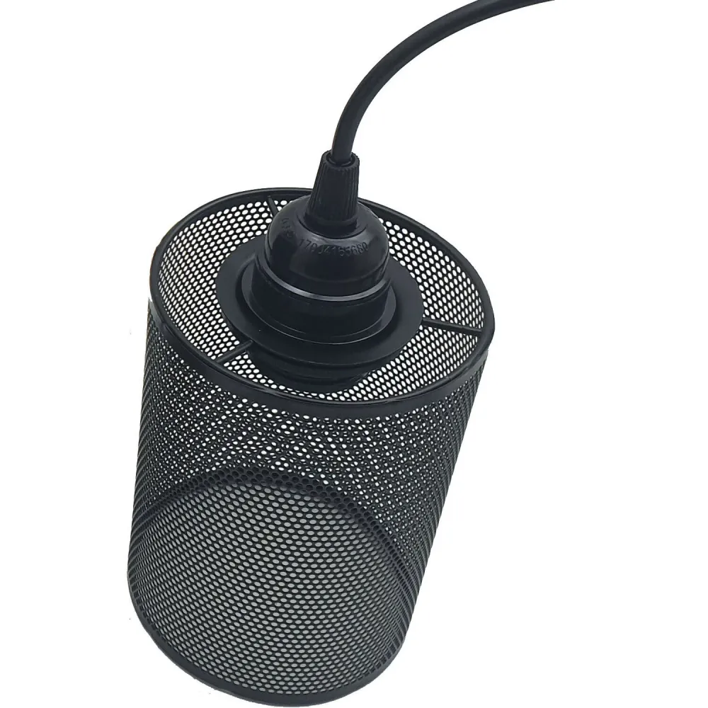 3 Light Barrel shape Large Fitting Net Wire Cage Shade Ceiling Industrial Geometric~2370 LEDSone UK Ltd