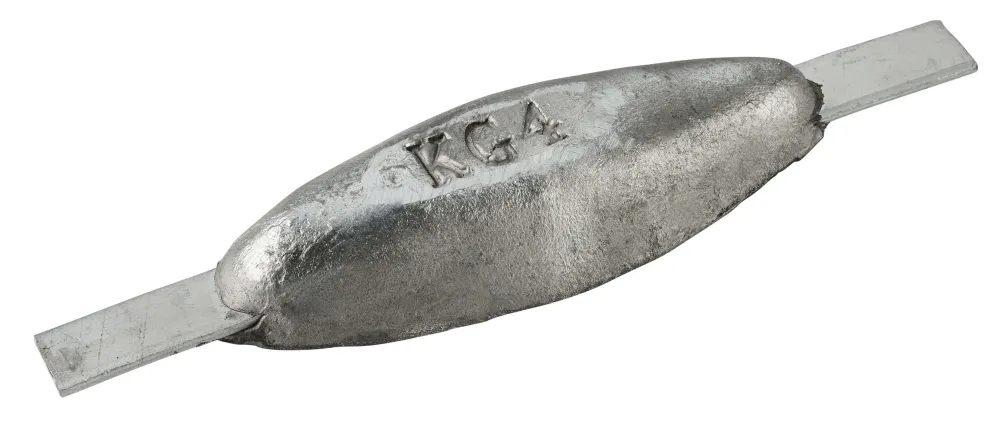 Magnesiumanod Typ 4 - 178*62*28, (260 mm), około 0,4 kg. AZ63-1.5VDC
