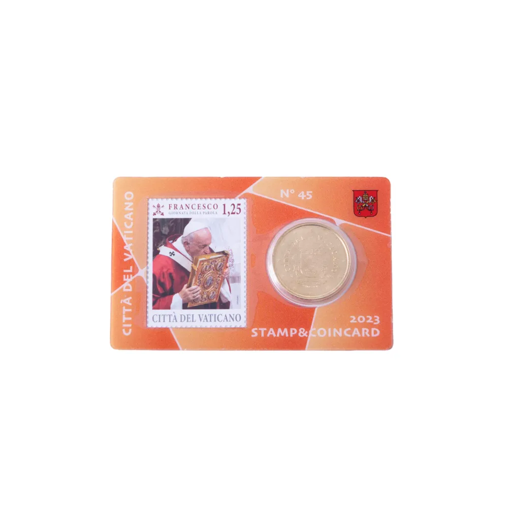 Moneta watykańska nr 45 50 centów euro ze stemplem rok 2023 Galleria Mariana