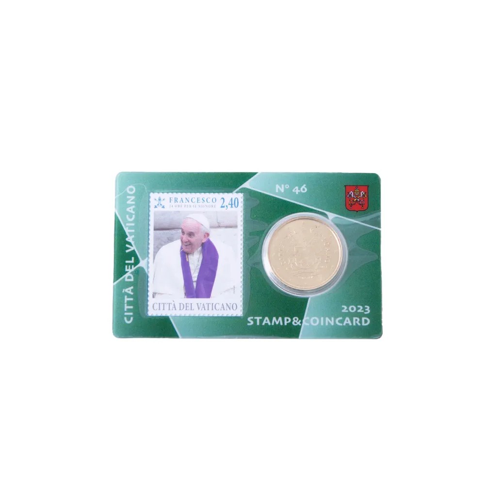 Moneta watykańska nr 46 50 centów euro ze stemplem rok 2023 Galleria Mariana