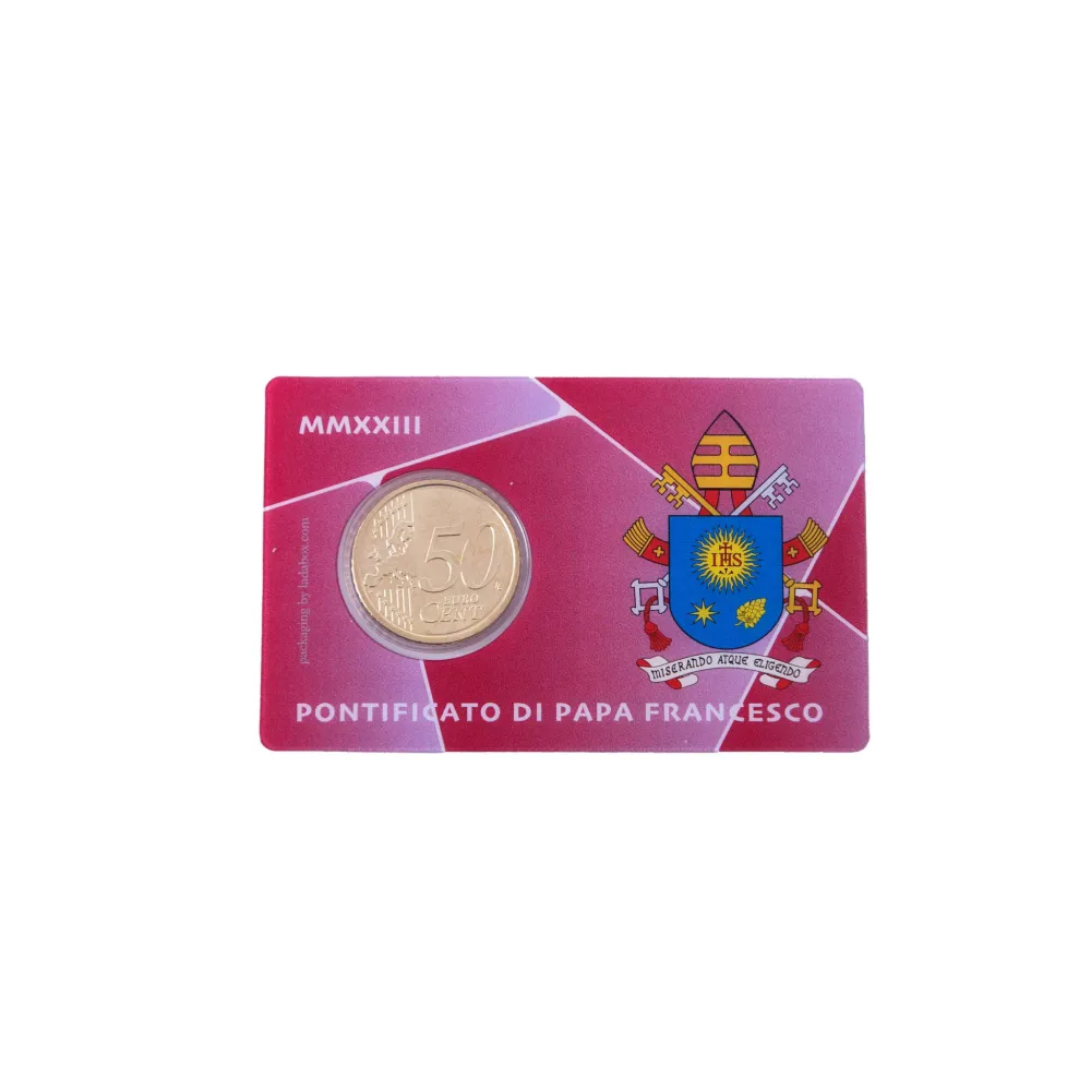 Moneta watykańska nr 47 50 centów euro ze stemplem rok 2023 Galleria Mariana