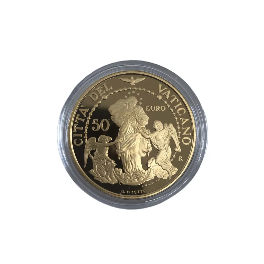 Oficjalny zestaw złotych monet euro z Watykanu, rok 2017 Galleria Mariana