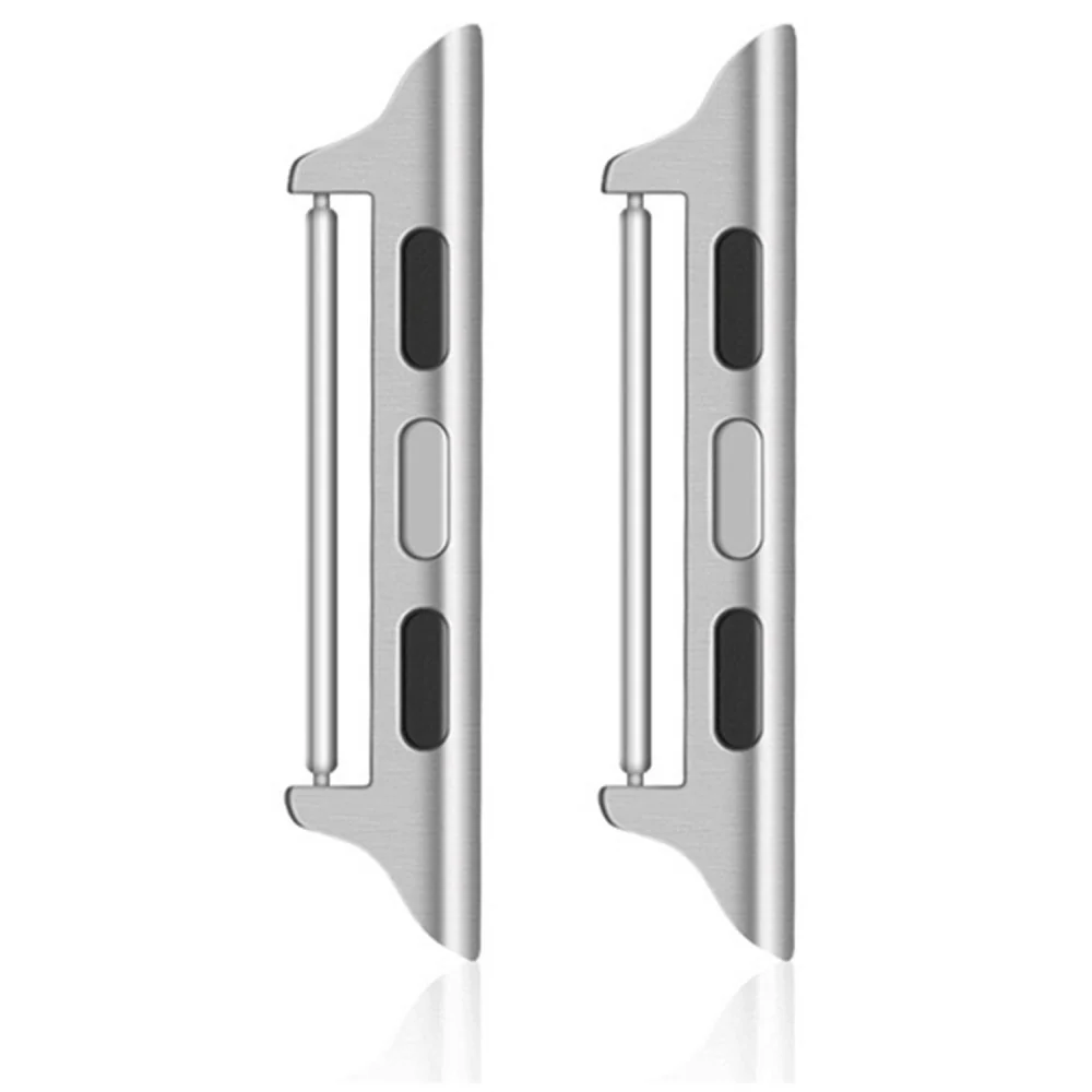 Apple Watch Series 41mm - 40mm - 38Mm 1 Para Złącze Paska Na Nadgarstek 14Mm Adapter Paska Do Zegarka - Silver