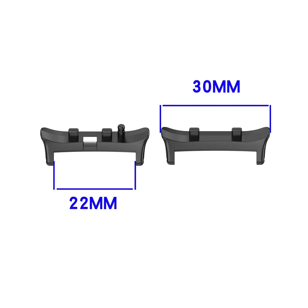 1 para metalowych adapterów wymiennych pasków do zegarków Huawei Watch D2 - Czarny