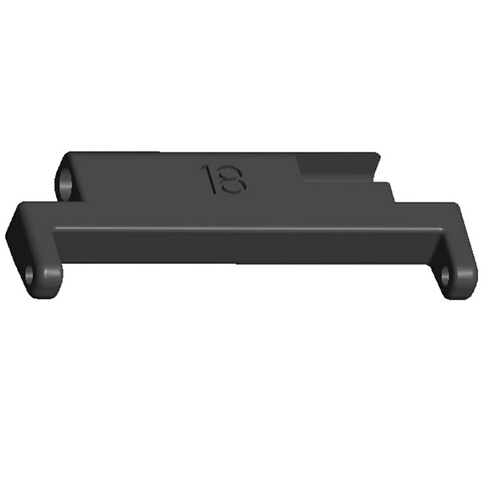 1 para metalowych łączników pasków do zegarków 18 mm do 22 mm - Czarny