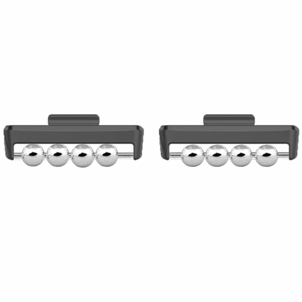 1 para pasków do zegarka Huawei Fit 2 DIY-styled Strap Connector Beads Design Bracelet Metal Connect Adapter - Czarny