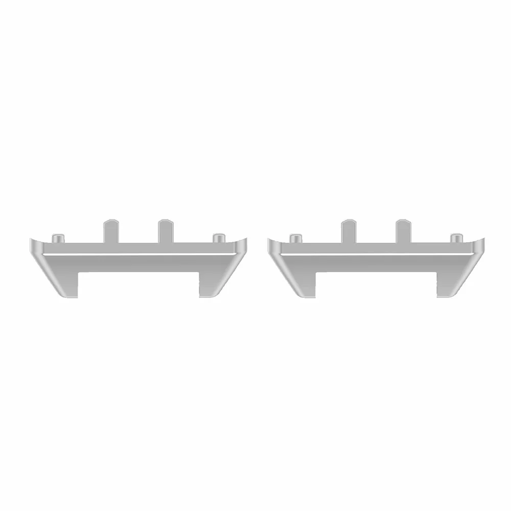 1 Para Samsung Galaxy Fit3 Pasek do zegarka Metalowe złącze 12 mm Adapter paska na nadgarstek - Silver