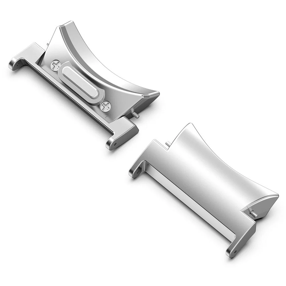 1 Para Samsung Galaxy Watch Uniwersalny adapter paska 22 mm Srebrne złącze ze stali nierdzewnej