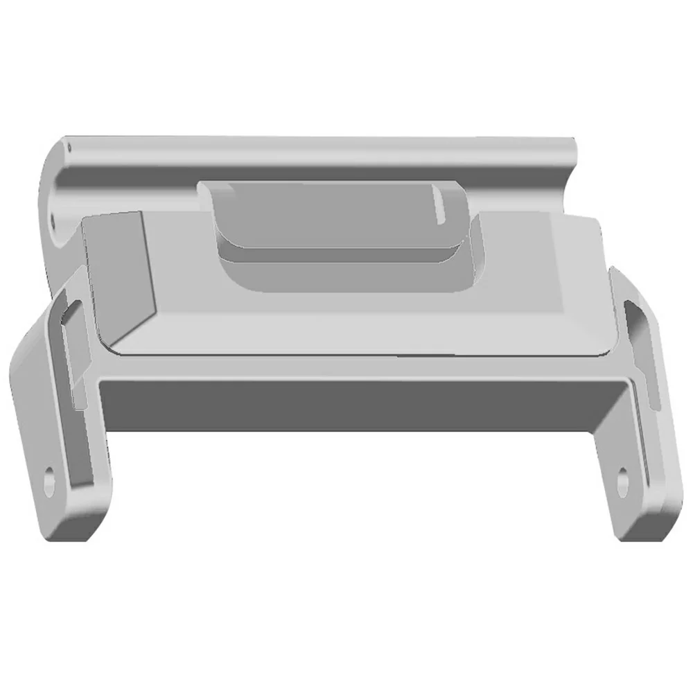 1 para złączy pasków do zegarków Garmin Fenix 8 47 mm / Fenix 7 / Fenix 7 Pro 22 mm do 22 mm z metalowym adapterem - Srebrne