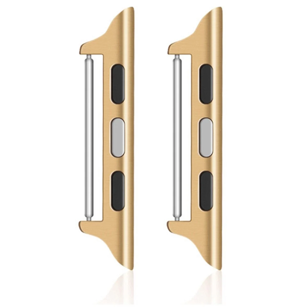 1 para złączy do zegarków Apple Watch serii 41 mm - 40 mm - 38 Mm, Przejściówka 20 Mm Ze Stali Nierdzewnej - Gold