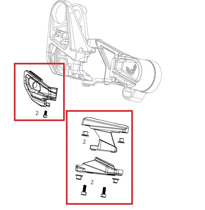 Zestaw ochronny przerzutki SRAM X0 T-Type Eagle AXS