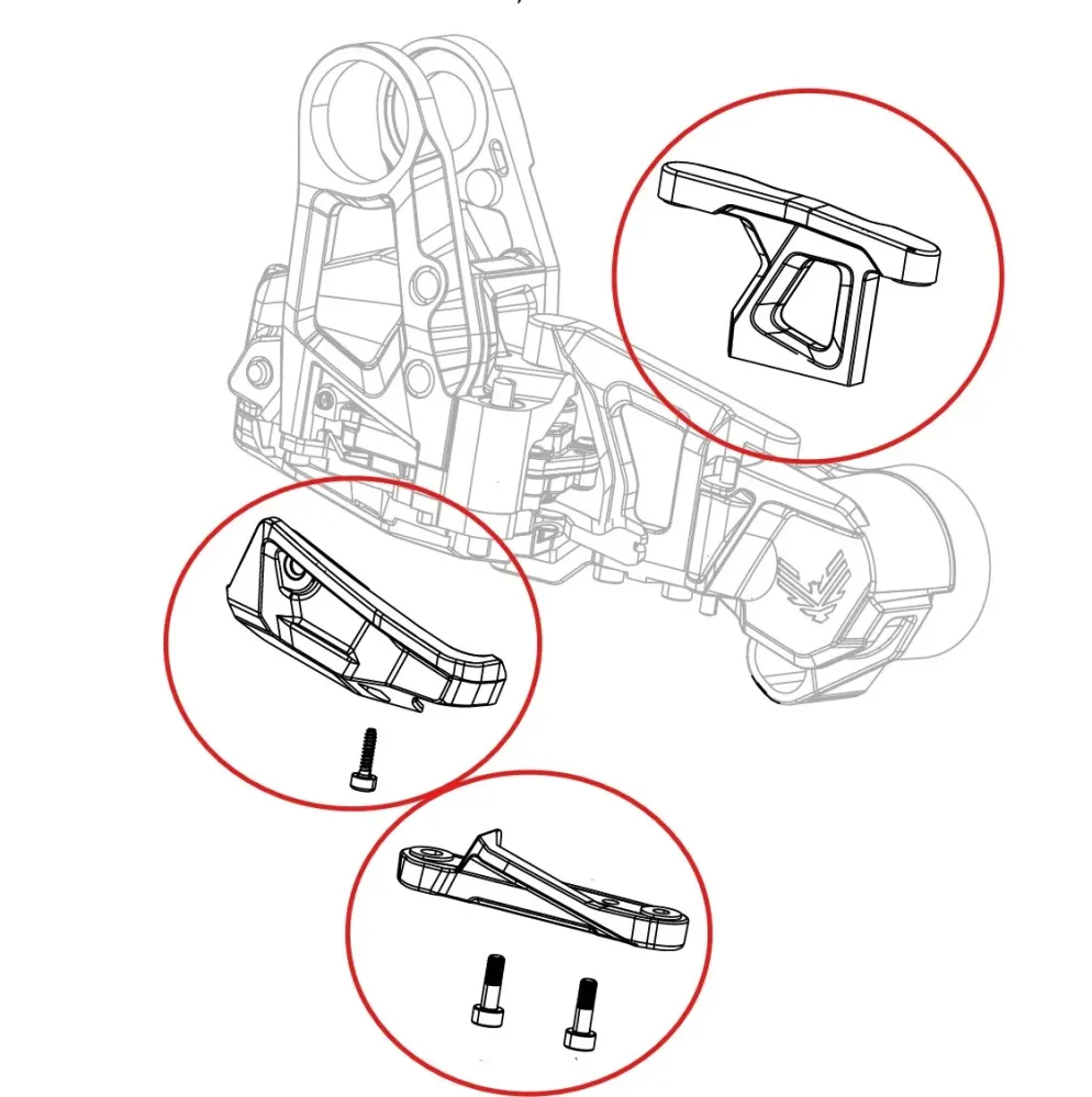 Zestaw osłony przerzutki SRAM GX T-Type Eagle AXS