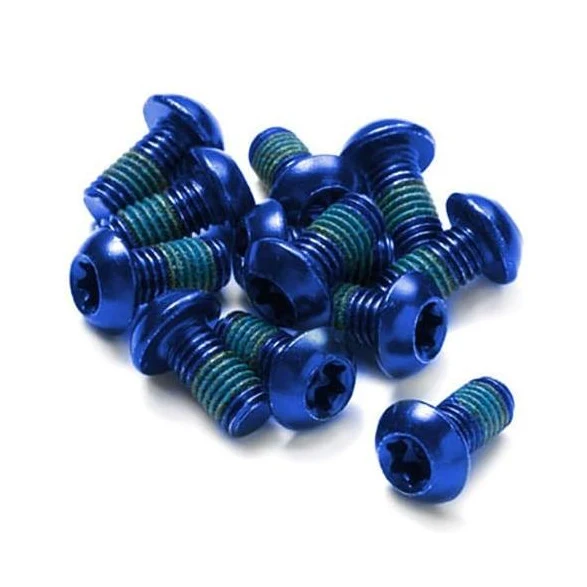 Zestaw 12 anodowanych na niebiesko śrub dyskowych REVERSE COMPONENTS