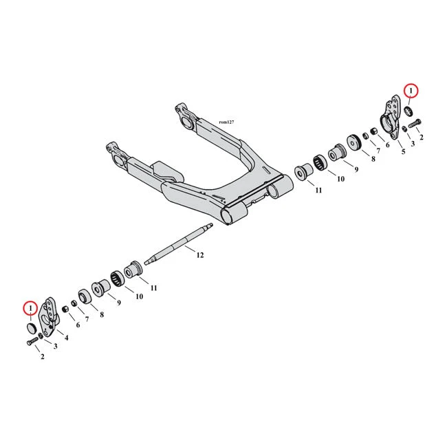 GW 1-1/4" wtyczka reflektora Softail, Sportster 85-06