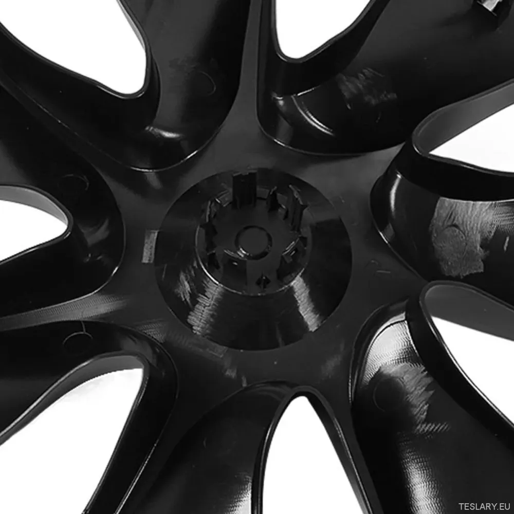 ABS Matte Black Car Caps, symetryczny projekt TESLA dla 19-calowych kół Y Model Y, dla modelu Y Upgrade | Nowoczesne koł s...