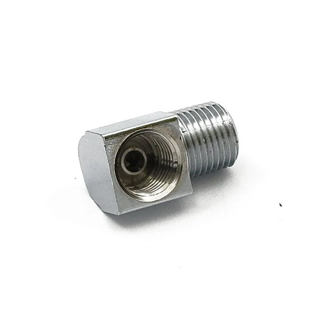 Adapter przewodu hamulcowego 1/8" NPT do 3/8"-24 odwrócony kielich 90°