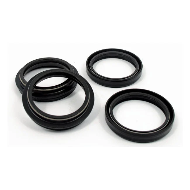 All Balls Racing Fork Seal & Dust Seal Kit 49mm Forks Softail 18-21; Touring 14-21 FXSB Breakout 13-17; FXCW/C 08-11; Dyna...