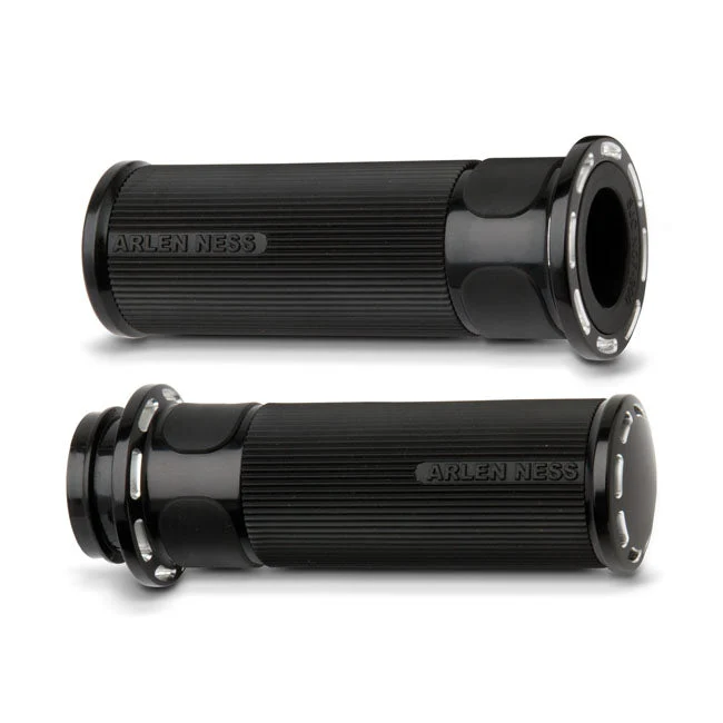 Arlen Ness Uchwyty Fusion Billet Slot Track Grips Black HD TBW