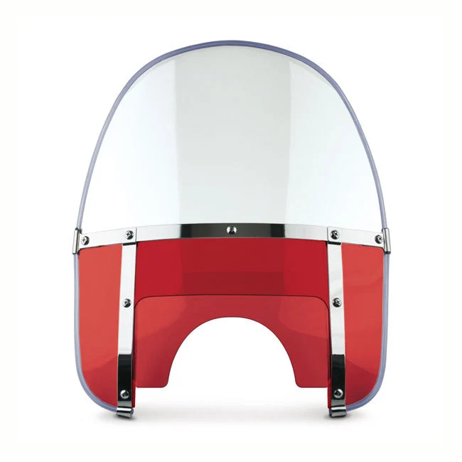 NC Beaded Heavy Duty Windshield Red FL 49-59; FL Softail 87-17; FXWG 80-83; FXDWG 93-05
