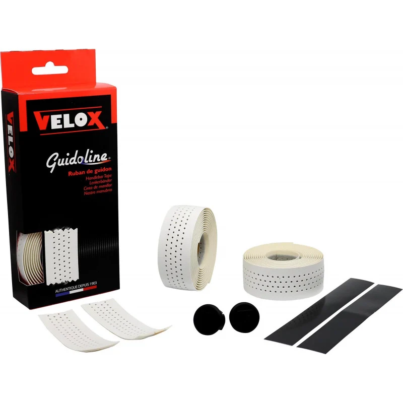 Biał taśma na kierownicę VELOX SOFT PERFOREE