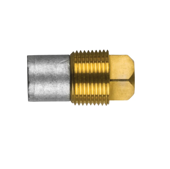 CISTORPILARA ANODA CYNUKI, SILNIK, Ołówek Anod w komplecie z mosiężną wtyczką TH. 3/8''gas (BSPP)