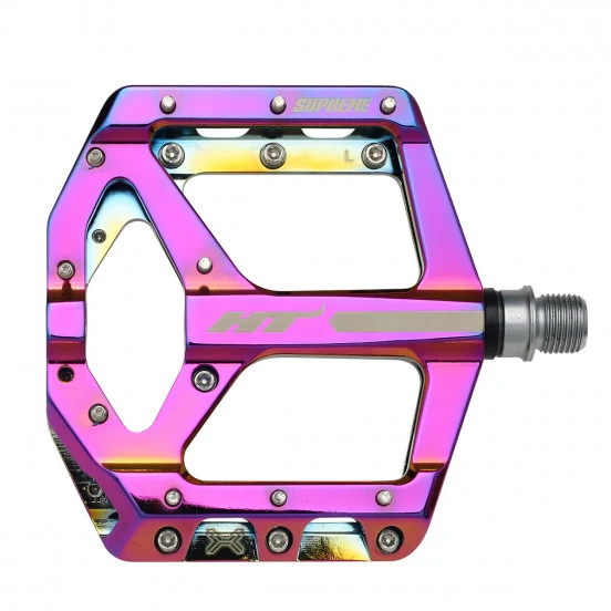 HT COMPONENTS ANS10 SUPREME Płaskie pedały Petroleum