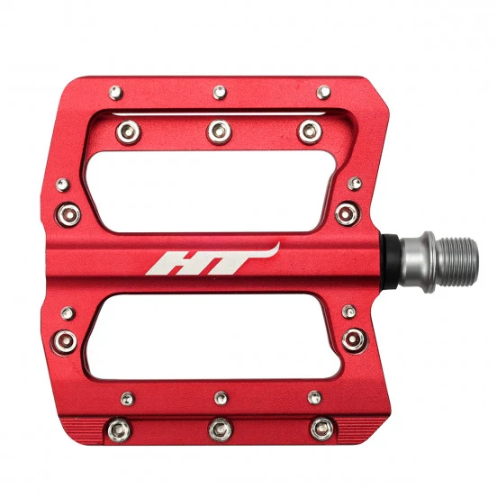 HT COMPONENTS NANO AN14A Pedały płaskie czerwone