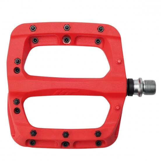 HT COMPONENTS NANO-P Pedały płaskie PA03A Czerwony