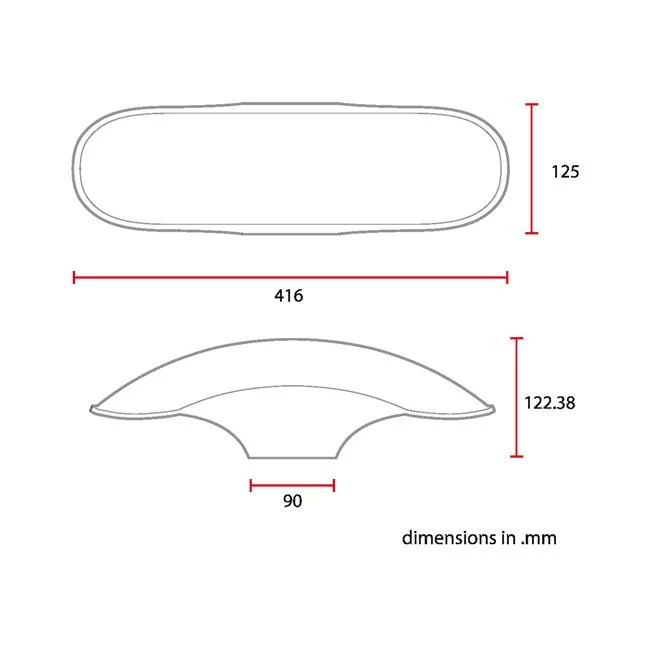 C-Racer Błotnik przedni No4S