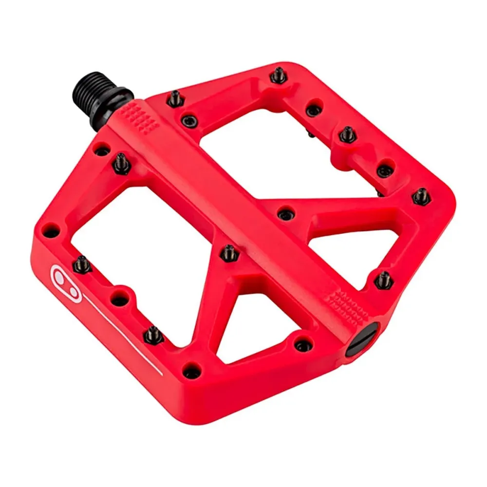 CRANKBROTHERS STAMP 1 Małe płaskie pedały Czerwony