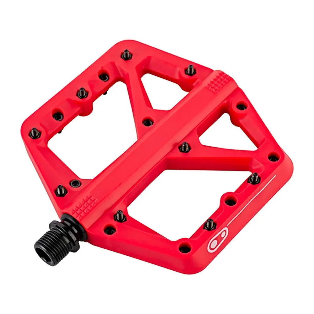 CRANKBROTHERS STAMP 1 Małe płaskie pedały Czerwony