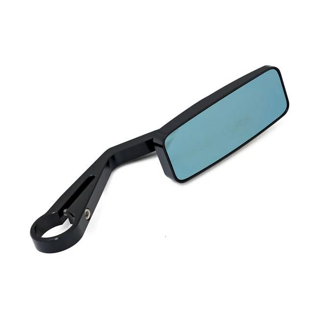 Czarne zaciskane lusterko motocyklowe 1" i 7/8"