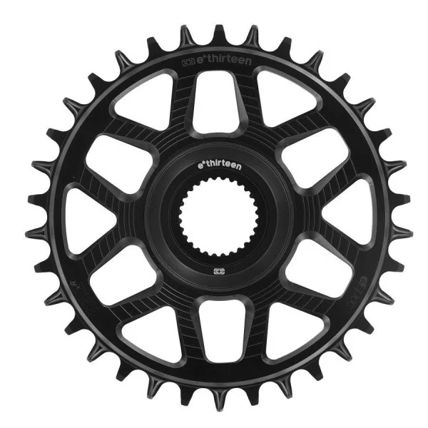 E-THIRTEEN HELIX RACE E-SPEC 11/12V Bezpośredni montaż Bosch Gen4 15mm Offset Mono Chainring Czarny