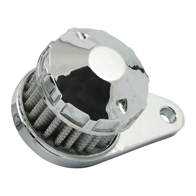 Filtr odpowietrzający skrzyni korbowej 3/8" Stożek górny Chrom