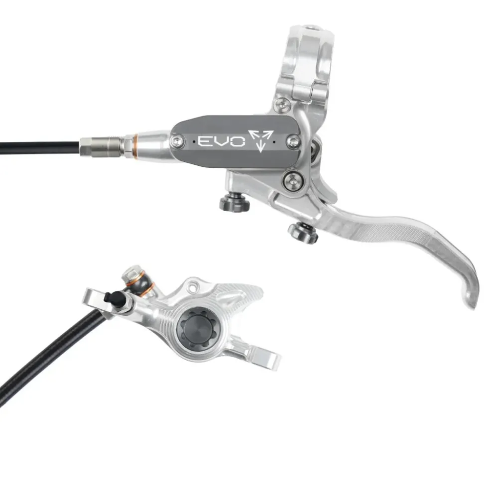 Hamulec przedni HOPE TECH 4 EVO X2 PM srebrny/dymny