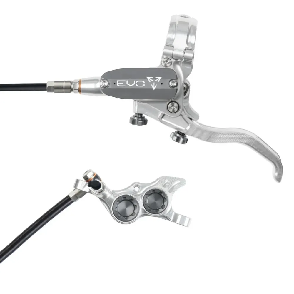 Hamulec przedni HOPE TECH 4 EVO TR4 srebrny/dymny