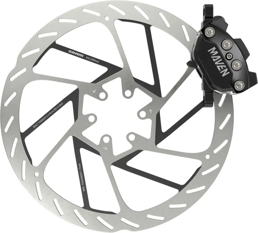 Hamulec tylny SRAM MAVEN SILVER A1 czarny