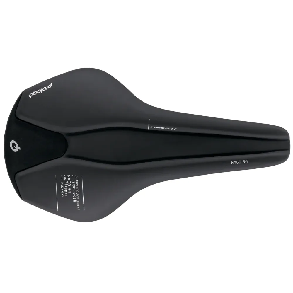 Karbonowe siedzenie PROLOGO NAGO R4 o szerokości 137 mm, czarne