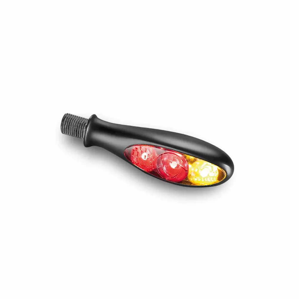 Kellermann Micro S DF Dark 3 w 1 Mini LED motocyklowe światło tylne / kierunkowskaz