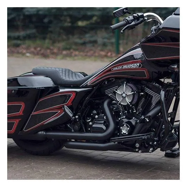 Killer Custom Zestaw gładkiego, rozciągniętego zbiornika gazu i osłony bocznej Touring 09-13