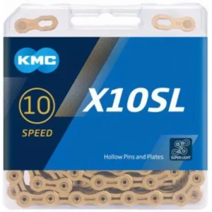 Łńcuch KMC X10SL Gold 10-rzędowy 114 ogniw