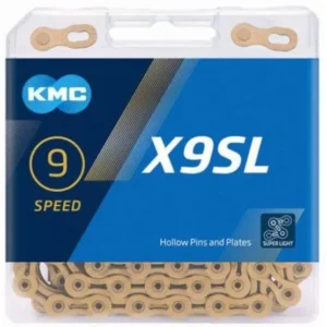 Łńcuch KMC X9SL Ti-N Gold - 9 biegów